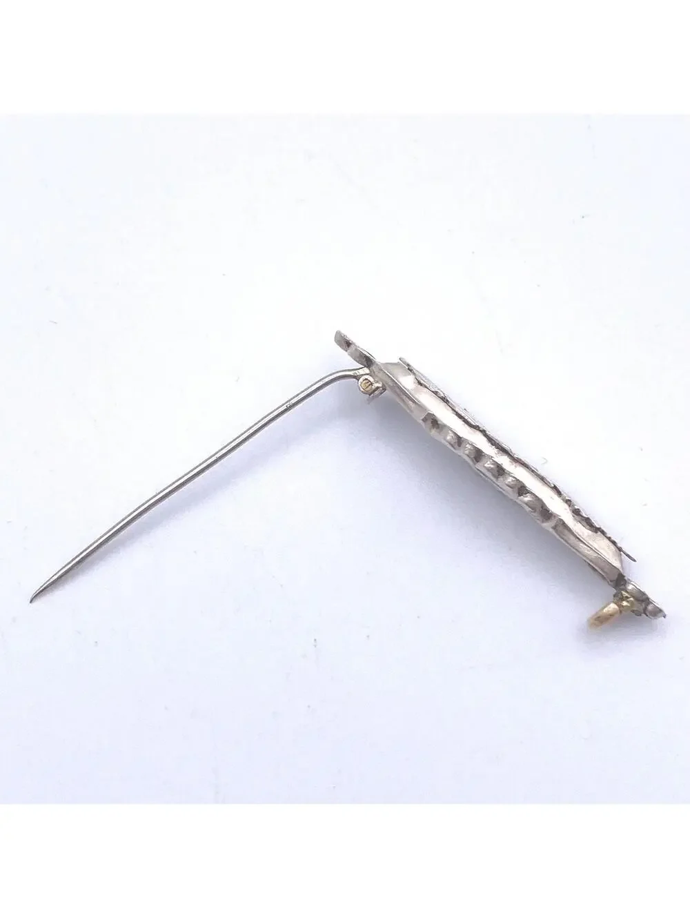Antique Victorian Pearce & Thompson Birmingham Sterling Silver Bar Brooch.